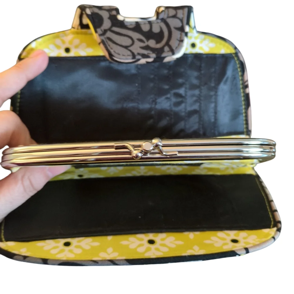 Vera Bradley Quilted Filigree Kiss-Lock Wallet - Picture 7 of 9